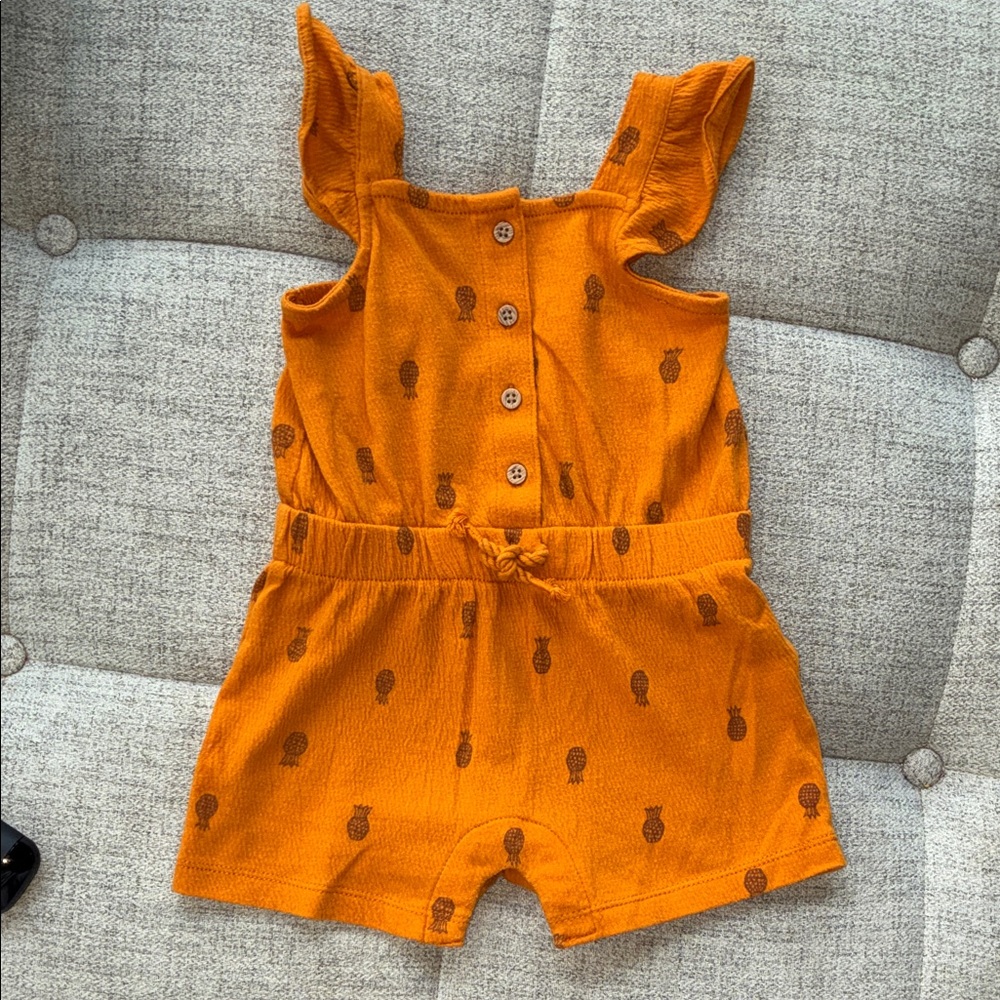 Carter's Vibrant Orange Pineapple Romper